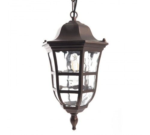 Светильник садово-парковый, 60W 230V IP44 коричневый, PL695 (на цепочке 500мм)  11697  FERON