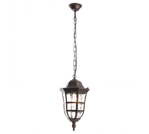 Светильник садово-парковый, 60W 230V IP44 коричневый, PL695 (на цепочке 500мм)  11697  FERON