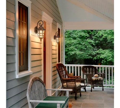 Светильник садово-парковый, 60W 230V IP44 коричневый, PL695 (на цепочке 500мм)  11697  FERON