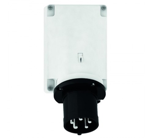 Вилка настенная 63 5 690 5H TE-W-ST IP44 170x118 черная I 24632-Bals I Bals