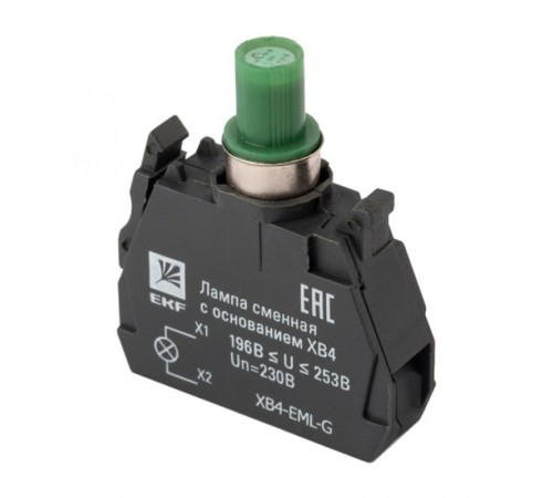 Лампа сменная c основанием XB4 зеленая 230В EKF PROxima    XB4-EML-G   EKF 