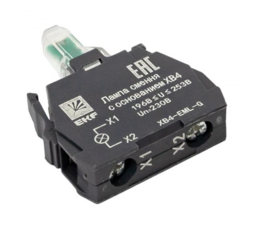 Лампа сменная c основанием XB4 зеленая 230В EKF PROxima    XB4-EML-G   EKF 
