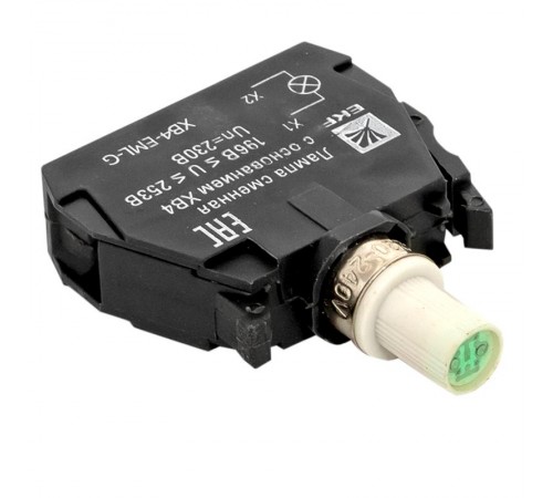 Лампа сменная c основанием XB4 зеленая 230В EKF PROxima    XB4-EML-G   EKF 