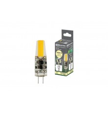 Лампа светодиодная G4-1,5 Вт-AC/DC 12 В-3000 К, COB, 9,5х36 мм  SQ0340-0090  TDM