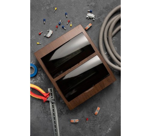 Щит распределительный навесной ЩРН-П-24 темное дерево IP41 EKF PROxima  pb40-n-24-dark  EKF