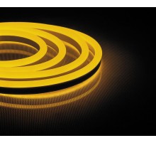Лента светодиодная LS720 120SMD(2835)/м 9,6Вт/м 220V IP67, длина 50м, желтый, неоновая  29565  FERON