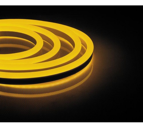 Лента светодиодная LS720 120SMD(2835)/м 9,6Вт/м 220V IP67, длина 50м, желтый, неоновая  29565  FERON