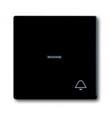 Клавиша для механизма 1-клавишного выключателя, с прозрачной линзой и символом ""ЗВОНОК"", Future/Axcent/Carat/Династия, белый барх  2CKA001751A3044