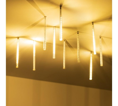 Светодиодная гирлянда ARD-ICEFALL-CLASSIC-D12-200-10PCS-CLEAR-32LED-LIVE WARM (230V, 10.5W)  026044  Arlight