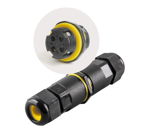 Соединитель-коннектор для проводов двухконтактный, водонепроницаемый, LD518  49186  STEKKER