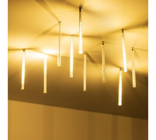 Светодиодная гирлянда ARD-ICEFALL-CLASSIC-D12-200-10PCS-CLEAR-32LED-LIVE WARM (230V, 10.5W)  026044  Arlight