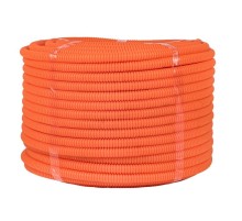 Труба гибкая гофрированная ПНД 16мм с протяжкой Plast (100м) оранжевый  tpnd-16-o  EKF