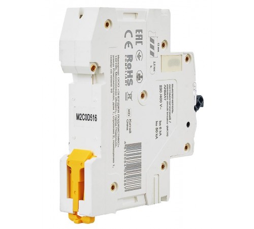 Выключатель автоматический однополюсный M06N 1P C 0,5А 6кА ARMAT  AR-M06N-1-C0D5  IEK