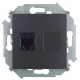 Simon 15 Графит Розетка компьютерная  RJ45 кат.5e (AMP)  1591551-038  Simon