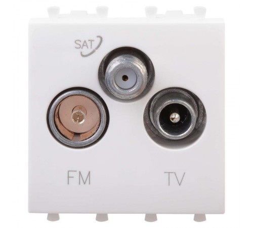 TV-FM-SAT розетка "Белое облако" "Avanti", 1 мод  4400532  DKC
