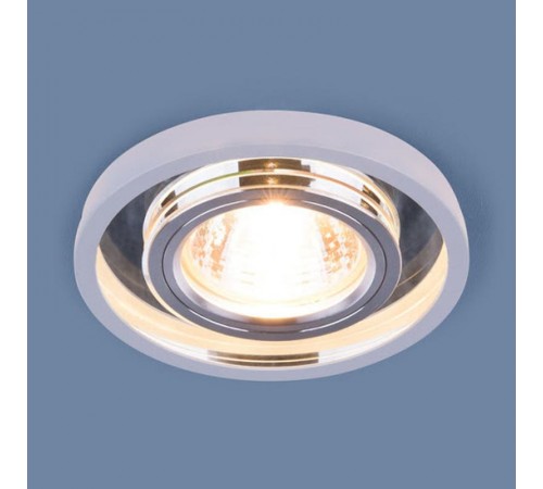 Светильник точечный встраиваемый 7021 MR16 SL/WH зеркальный/белый  a036742  Elektrostandard