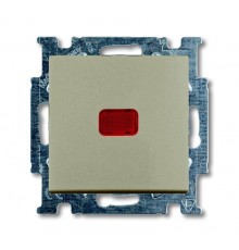 ABB Basic 55 Шампань Выключатель кнопочный с полем для надписи  1413-0-1093   2CKA001413A1093  ABB