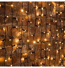 Гирлянда "Светодиодный Дождь" 2х3м, постоянное свечение, черный провод, 230 В, диоды ТЕПЛЫЙ БЕЛЫЙ, 760 LED  235-146  NEON-NIGHT