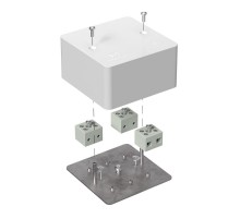 Коробка огнестойкая для кабель-канала Е15-Е120 85х85х45 IP42  6p, 6.0 мм.кв. 40-0460-FR6.0-6  Промрукав