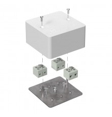 Коробка огнестойкая для кабель-канала 40-0460-FR6.0-6 Е15-Е60 (латунь) 85х85х45 IP42 6p, 6.0 мм.кв. 40-0460-FR6.0-6-Е60  Промрукав