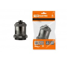 Патрон подвесной Е27, металлический "Лофт", черный  SQ0335-0047  TDM