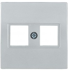 НK45-2-БС Накладка 2-ая RJ45 Cat5e BOLERO серебряный  ENB12-R-K23  IEK