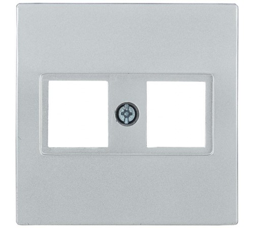 НK45-2-БС Накладка 2-ая RJ45 Cat5e BOLERO серебряный  ENB12-R-K23  IEK