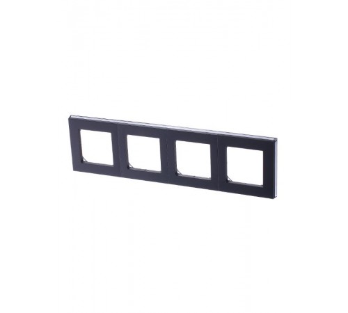 ABB Levit Сталь / дымчатый чёрный Рамка 4-ая  3901H-A05040 69W  2CHH015040A6069  ABB