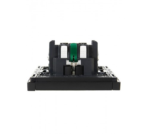 FORTE&PIANO Розетка с заземлением безвинтовое крепление 16А FP114 черный  FP-R11-16-1-K02  IEK