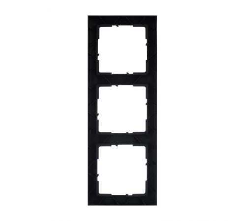 SUNO Рамка декоративная универсальная 3-постовая Цвет "Блэк пиксел"  721573  Legrand