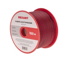 Кабель акустический, 2х0.75 мм, красно-черный, 100 м.  01-6104-3  REXANT