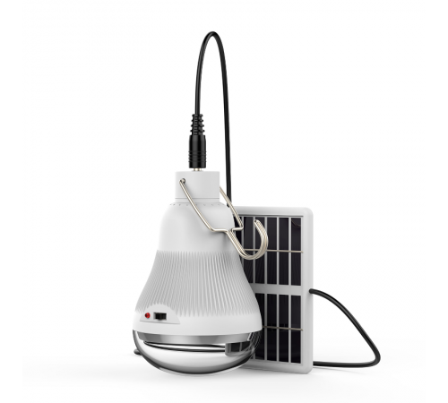 Лампа светодиодная Led A60 3W 130lm 4000K с солнечной панелью 1/40  902102203  Gauss