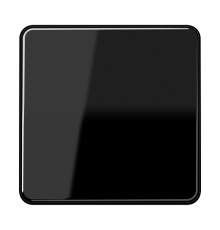 Одинарная клавиша для балансирных механизмов выключателей (кнопок), в комплекте с CD90HP (крепежный элемент), возможно IP44; дюропласт; черный; CD500 