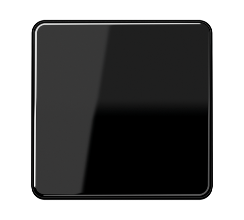 Одинарная клавиша для балансирных механизмов выключателей (кнопок), в комплекте с CD90HP (крепежный элемент), возможно IP44; дюропласт; черный; CD500 