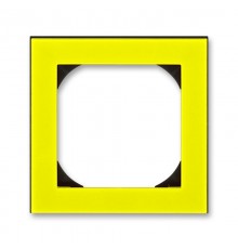ABB Levit Жёлтый / дымчатый чёрный Рамка одинарная 55х55 для механизмов BJE  3901H-A05510 64  2CHH015510A4064  ABB