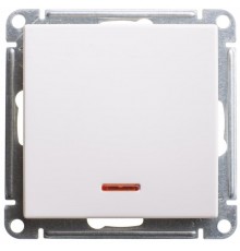 W59 Белый Переключатель 1-клавишный с подсветкой 10АХ  VS610-157-1-86  SE