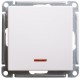 W59 Белый Переключатель 1-клавишный с подсветкой 10АХ  VS610-157-1-86  SE