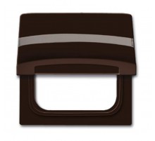 Плата промежуточная с крышкой для центр. плат , с полем для надписи, IP44, серия Allwetter 44, цвет коричневый  1710-0-3786   2CKA001710A3786  ABB