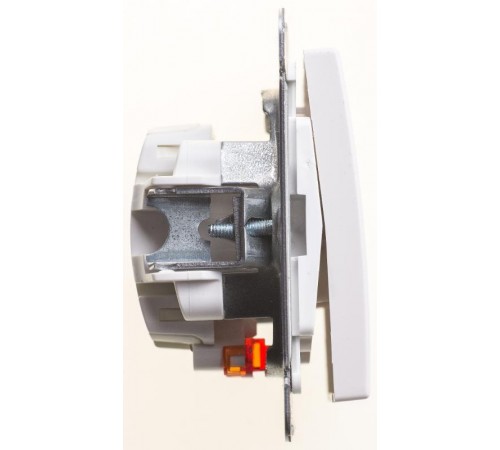 W59 Белый Переключатель 1-клавишный с подсветкой 10АХ  VS610-157-1-86  SE