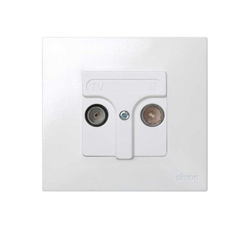Simon 27 Накладка на R-TV-розетку, белый  27053-34  Simon