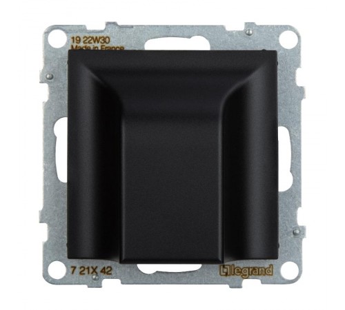 SUNO Вывод кабеля с лицевой панелью. Без клемм. Цвет "Антрацит"  721442  Legrand