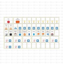Комплект модульных наклеек средний (137х240) PROxima mn-1-2  EKF
