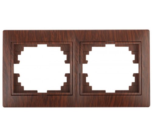 1-502-10 Intro Рамка на 2 поста гор., СУ, Plano, венге  Б0030096  Intro