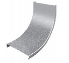Крышка угла внутреннего плавного 90 град. к лотку 150, толщ. 0,7 мм, Сендзимир цинк, 023415  КУВНТП90-150-0,7-R100-СЦ   Ostec