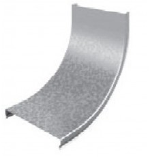 Крышка угла внутреннего плавного 90 град. к лотку 100, толщ. 0,7 мм, Сендзимир цинк, 023410  КУВНТП90-100-0,7-R100-СЦ   Ostec