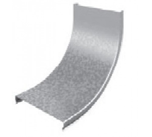 Крышка угла внутреннего плавного 90 град. к лотку 150, толщ. 0,7 мм, Сендзимир цинк, 023415  КУВНТП90-150-0,7-R100-СЦ   Ostec