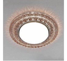 Светильник точечный встраиваемый 3028 GX53 CF цвет "кофе" с подсветкой  a043181  Elektrostandard