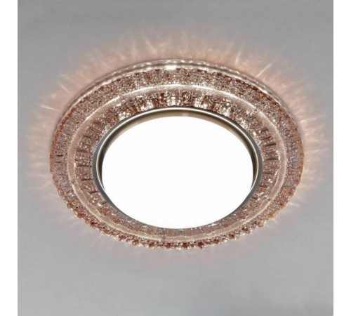 Светильник точечный встраиваемый 3028 GX53 CF цвет "кофе" с подсветкой  a043181  Elektrostandard