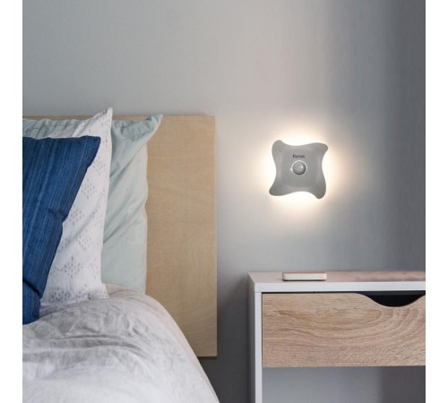 Светильник ночник на магните 8LED , 3*ААА battery 93*93*38мм, FN2020  41192  Feron