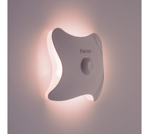 Светильник ночник на магните 8LED , 3*ААА battery 93*93*38мм, FN2020  41192  Feron